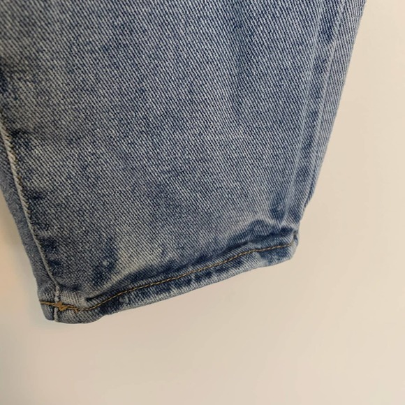 Pacsun Women Mom Jean Size 27 Blue Distressed 100% Cotton Button-fly Medium Wash - Picture 10 of 16
